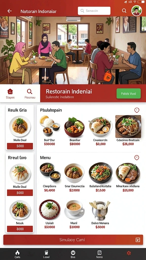 Tampilan antarmuka yang menarik dan mudah digunakan.