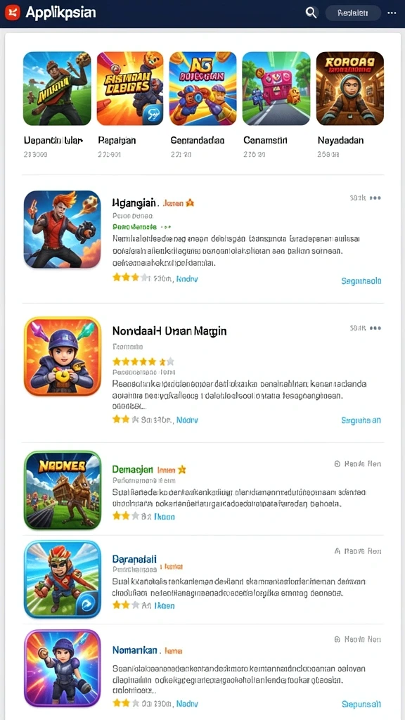 Screenshot menunjukkan mode permainan yang seru.