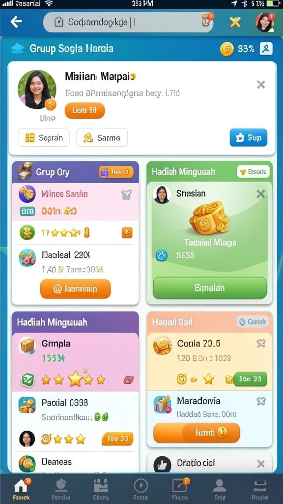 Desain grafis yang menawan dan detail.