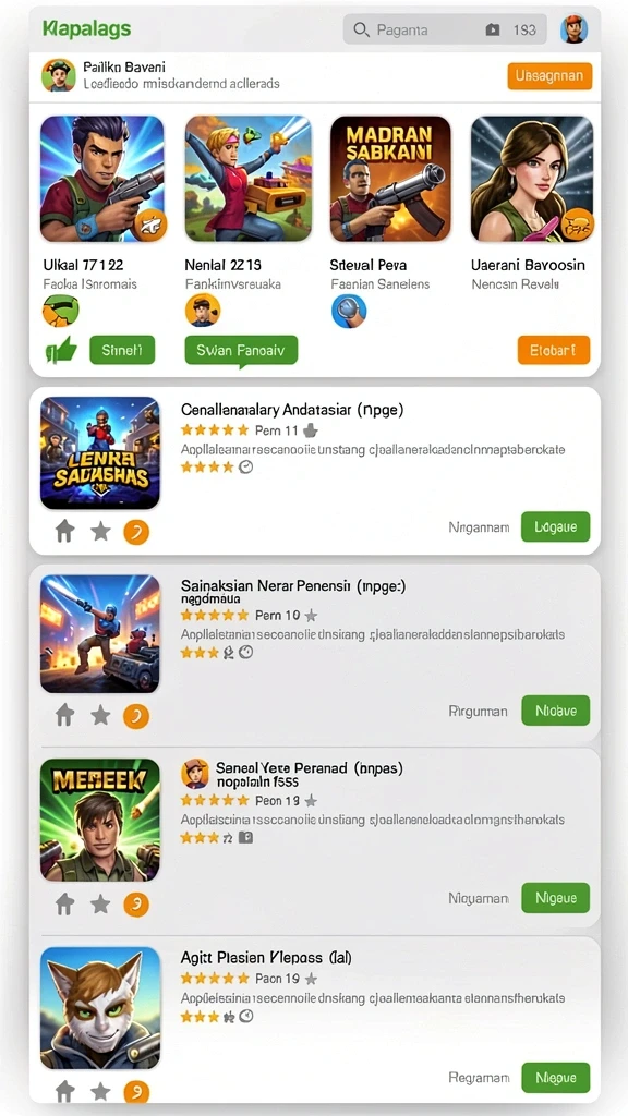 Tampilan antarmuka yang user-friendly.