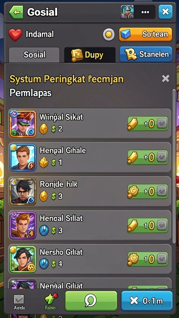 Tampilan antarmuka yang menarik dan user-friendly.