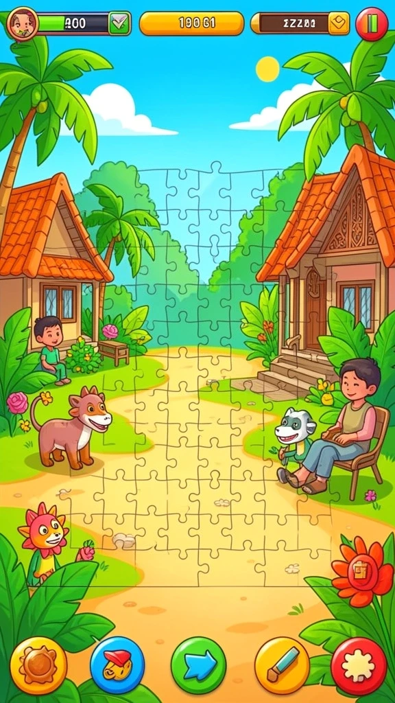 Berbagai tantangan menarik di setiap level.