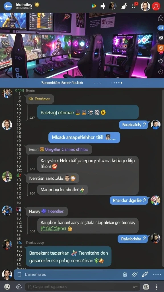 Fitur interaksi sosial untuk bermain bersama teman.