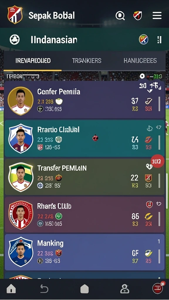 Beragam tema slot yang tersedia.