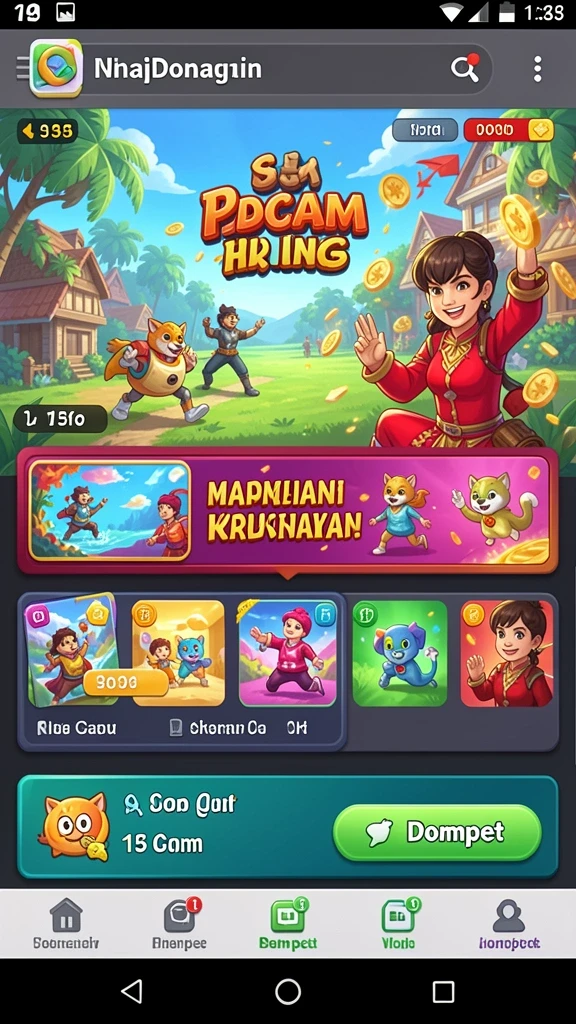 Fitur permainan yang beragam dan menghibur.