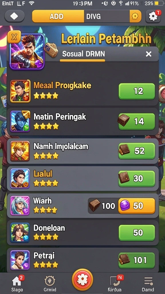 Screenshot menunjukkan karakter utama dengan latar belakang yang menakjubkan.