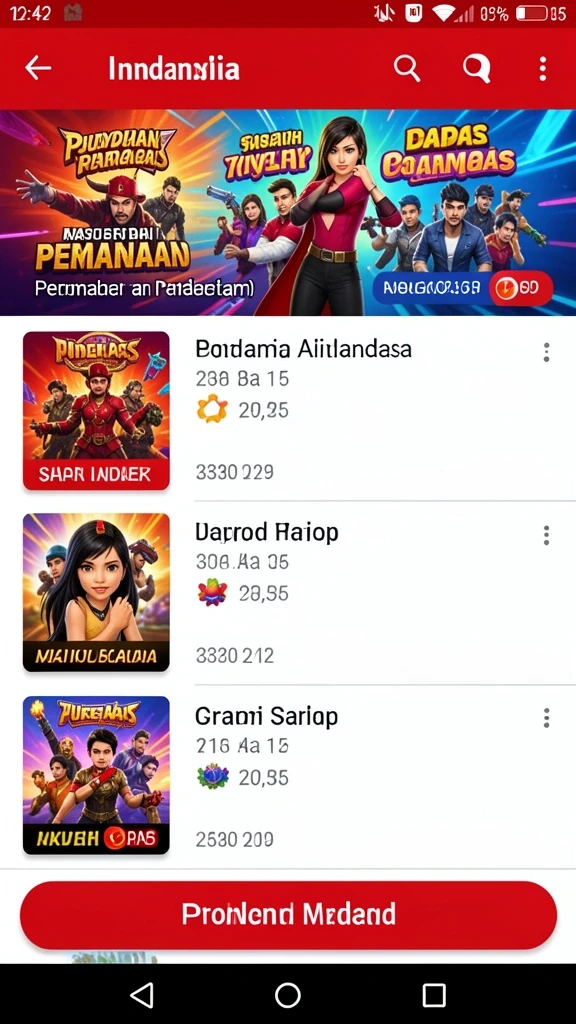 Tampilkan karakter utama dalam aksi heroik.