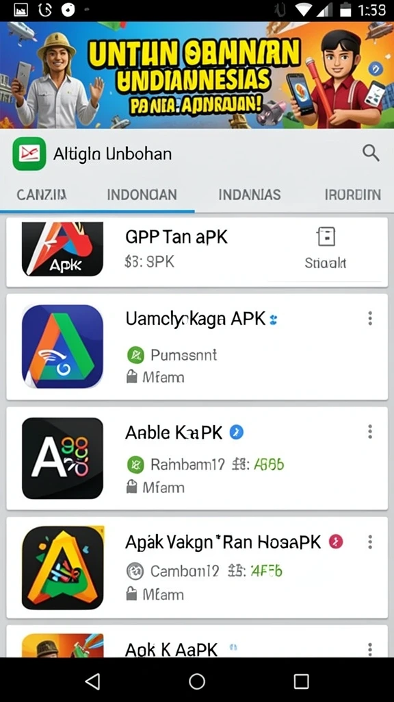 Tampilan awal yang menarik dengan karakter ikonik.