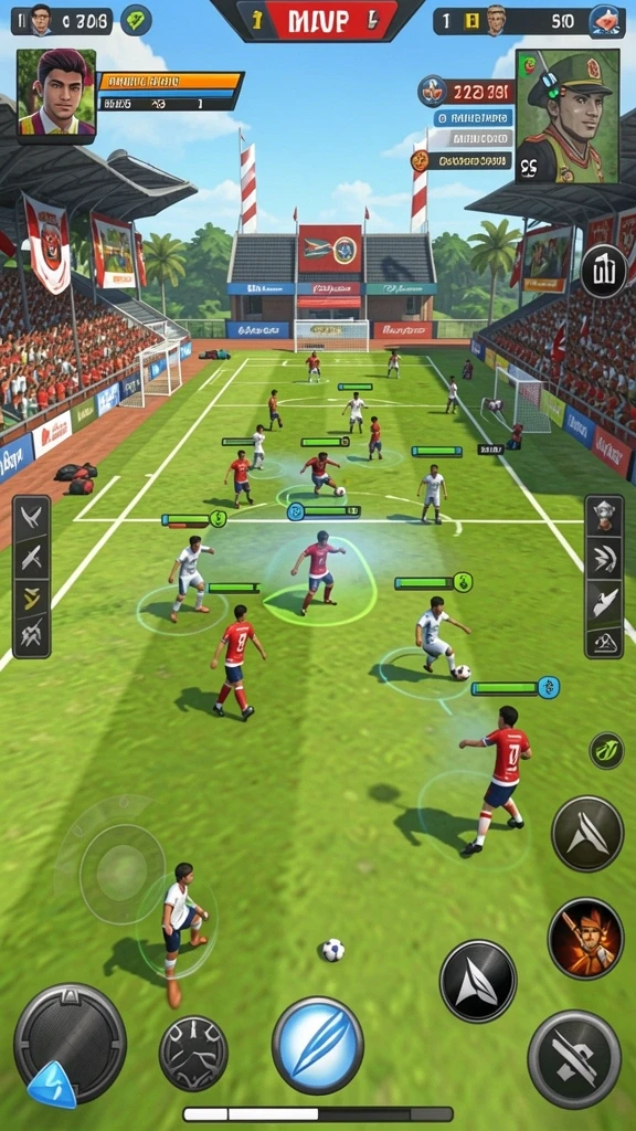 Grafik permainan slot yang memukau dan berwarna-warni.