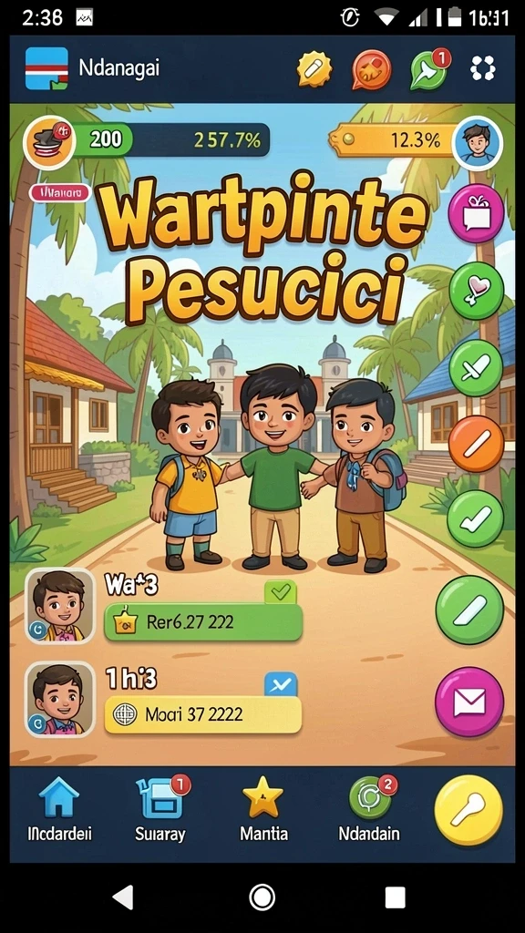 Tampilan antarmuka yang modern dan menarik.
