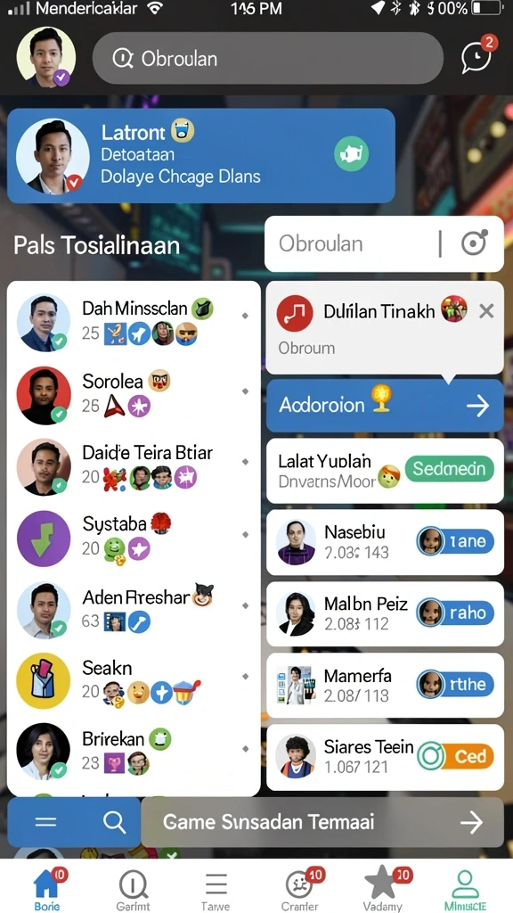 Fitur tantangan harian yang menyenangkan.