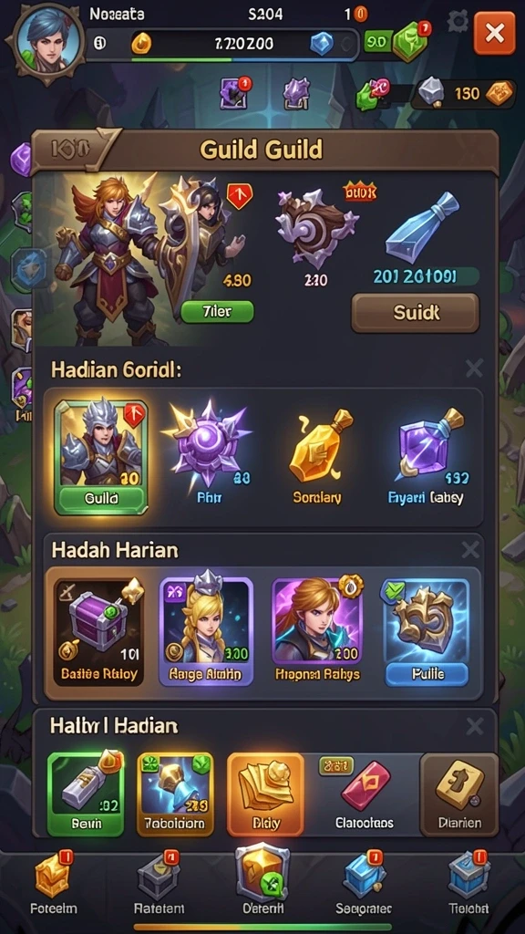 Tampilan grafis yang penuh warna dan menarik.