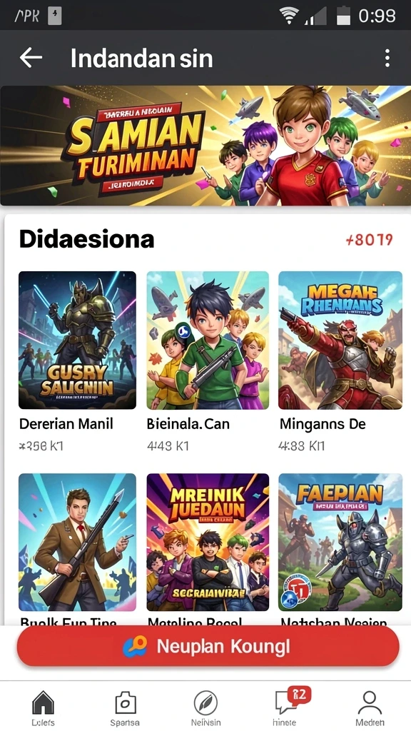 Sistem level yang menarik dan menantang.