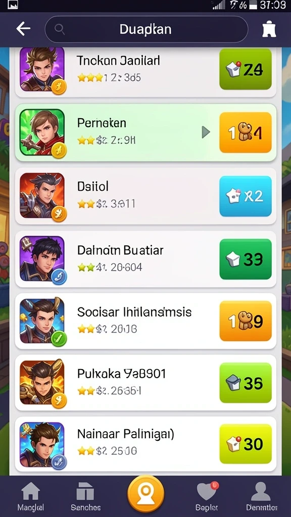 Tampilan karakter utama yang siap beraksi.