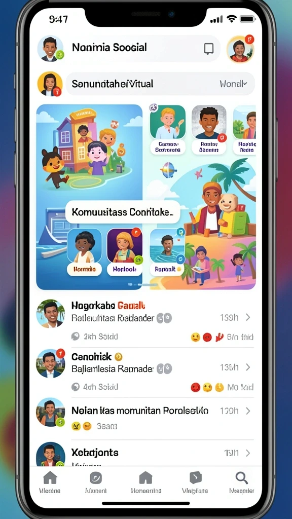 Komunitas aktif di dalam permainan untuk berinteraksi.