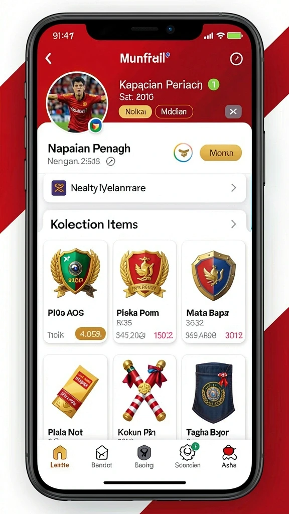 Fitur pemilihan nomor lotere yang mudah.