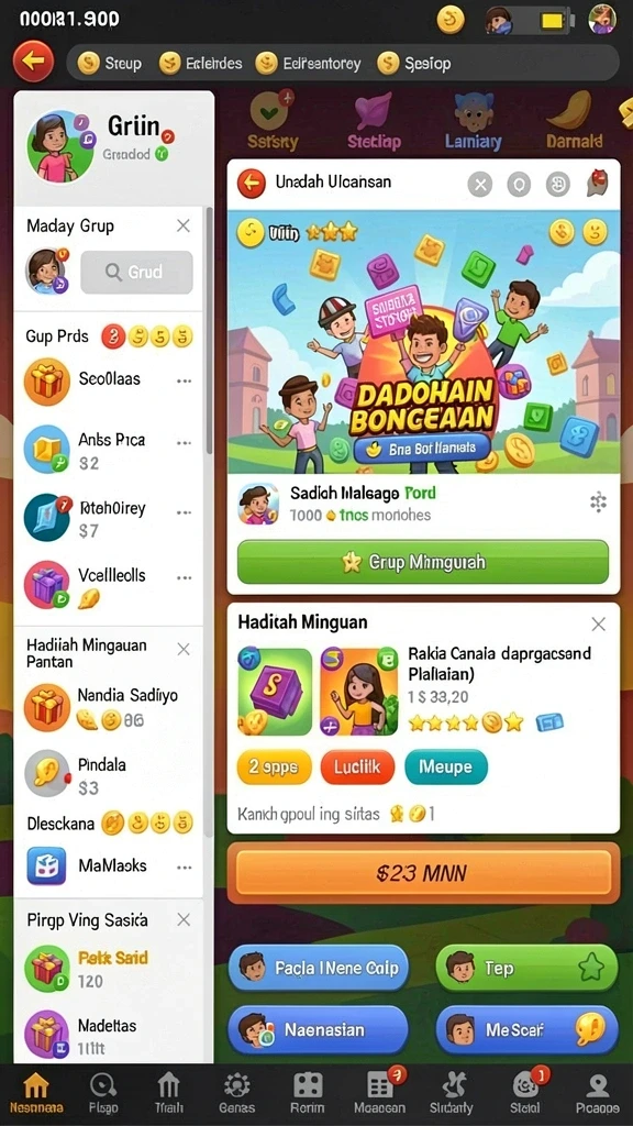 Grafik warna-warni yang memukau dan detail tinggi.