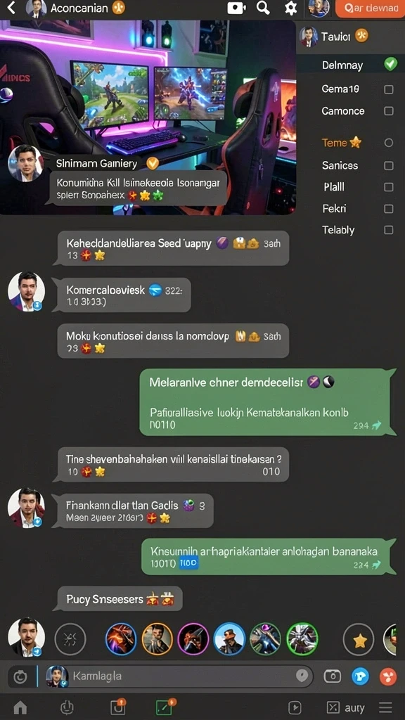 Fitur multiplayer yang memungkinkan interaksi dengan pemain lain.