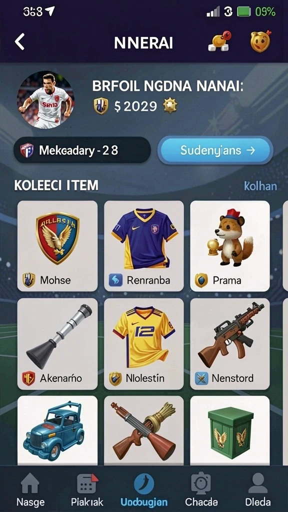 Screenshot menampilkan fitur bonus yang menguntungkan.