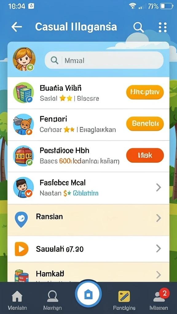 Mode permainan yang variatif dan menantang.