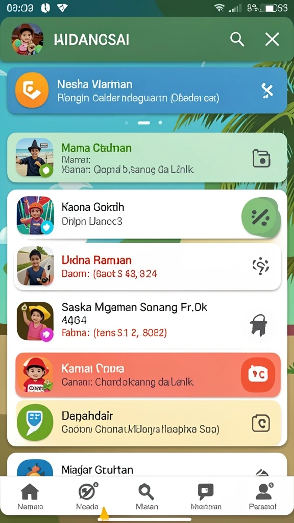 Tampilkan aksi seru di dalam permainan.